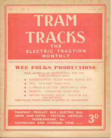 Magazine, Jack Richardson, "Tram Tracks - The Electric Traction Monthly", Jan to June 1947