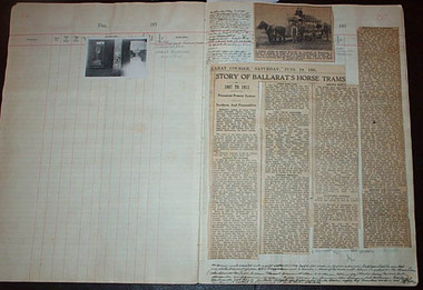 Newspaper, The Courier Ballarat, "Story of Ballarat's Horse Trams", 19/06/1937 12:00:00 AM