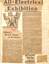 Newspaper clipping re all-electrical exhibition.