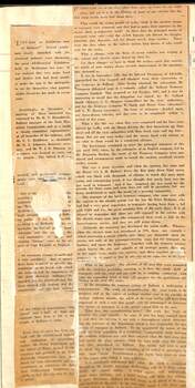 Newspaper cutting re the Electrical Exhibition