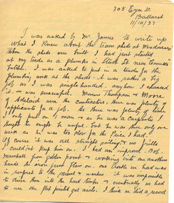 Document - Letter and Envelope, 1937