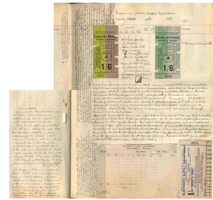 Document - Handwritten Notes, H.P. James, Tickets and fare boxes, 8/04/1940 12:00:00 AM