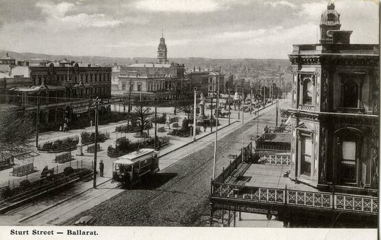 Sturt St Ballarat wTP Postcard