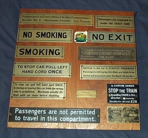 Memorabilia - Display Board with mounted signs, Graeme Sewell, 5/02/2004 12:00:00 AM