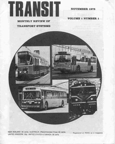 Magazine, Transit Publications Ltd and  Auckland NZ, "Transit", Nov. 1975
