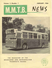 Magazine, Melbourne and Metropolitan Tramways Board (MMTB), "MMTB News", 1966