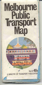 Map, Ministry of Transport, "Melbourne Public Transport Map" -  "No. 12", 1982