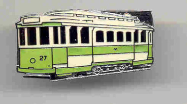 Badge - Tram 27 Early SEC, R. E. V Gomm, c1996