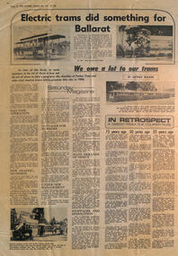 "Electric trams did something for Ballarat"