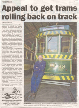 "Appeal to get trams rolling back on track"