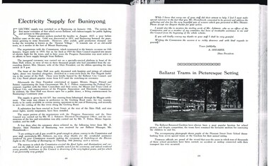 Document - Photocopy, M. Sayers, "Electricity Supply for Buninyong", "Ballarat Trams in Picturesque Setting", 2000?