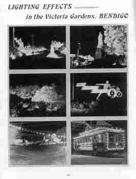 "Lighting Effects in the Victoria Gardens, Bendigo"