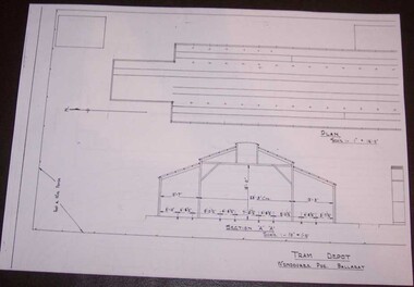 Document - Photocopy, Alan Bradley, "Tram Depot / Wendouree Pde. Ballarat", 2000