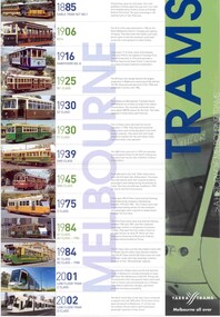 Poster, Yarra Trams, "Melbourne Trams", 2003