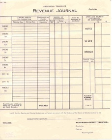 Document - Form/s, State Electricity Commission of Victoria (SECV), "Revenue Journal", 1969