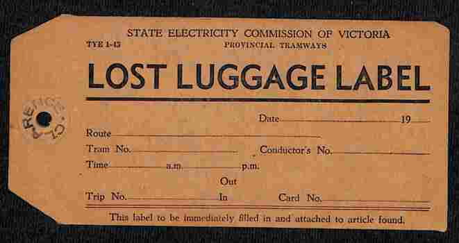 "Lost Luggage Label"