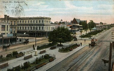 Postcard, Sturt St, Ballarat"