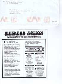 Newspaper, Geelong Advertiser, "Weekend Action", 5/03/1982 12:00:00 AM