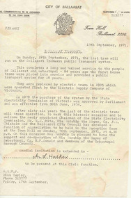 Document - Letter/s, The Courier Ballarat, 13/09/1971 12:00:00 AM