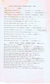 Document - Form/s, Ballarat Tramway Preservation Society (BTPS), "Ballarat Tourist Tramway Passenger Survey", 1975