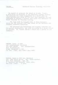 Document - Photocopy, death notice of James Fraser, 1992