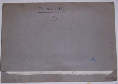 Document - Table Cards (Sheets), State Electricity Commission of Victoria (SECV), Rosters, Mar. 1970