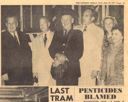 Last Tram newspaper cutting