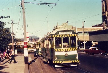 Postcard, Ron Scholten, SEC Ballarat of No. 40 at the city terminus