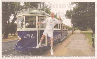 Newspaper, The Courier Ballarat, "Borner's ready to take baton for historic ride", 10/03/2006 12:00:00 AM