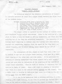Document - Instruction, State Electricity Commission of Victoria (SECV), "Forest City Signals", 20/01/1965 12:00:00 AM