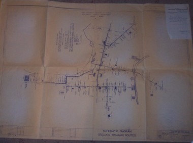 "Schematic Diagram Geelong Tramway Routes"