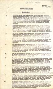Report - "Bendigo Tramway Service - Notes" - page 1 of 2