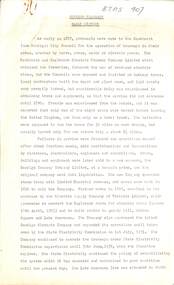 Manusript - "Bendigo Tramways Early History" - cover page