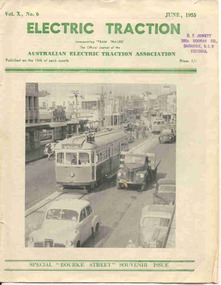 Magazine, Australian Electric Traction Association (AETA), "Electric Traction", Jun. 1955