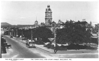 The Town Hall and Sturt St Ballarat Vic.