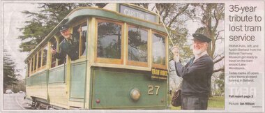 Document - Photocopies, Austin Brehaut, "35th Anniversary of tram closure 19-9-2006", 20/09/2006 12:00:00 AM