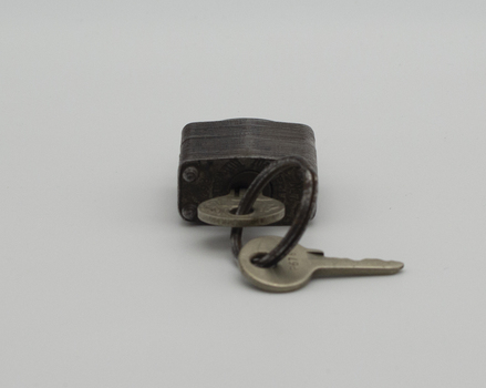 Lock to secure a conductors cash tin. - Photo 1