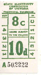 Ephemera - Ticket/s, Australian Railway Historical Society (ARHS), ARHS Tramway Tour to Ballarat and Haddon o, Nov. 2006
