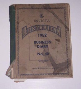 Administrative record - Log book, Diary, Sands McDougall Pty Ltd, 1951