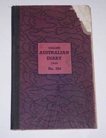 Administrative record - Log book, Diary, Collins Bros, 1959