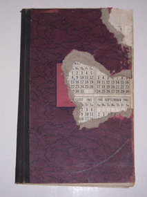 Administrative record - Log book, Diary, Collins Bros, 1961