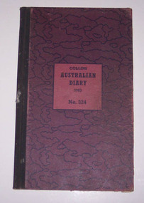 Administrative record - Log book, Diary, Collins Bros, 1962