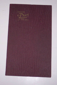 Administrative record - Log book, Diary, Collins Bros, 1963