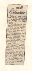 Newspaper, The Courier Ballarat, "...mall contented", 5/06/1981 12:00:00 AM
