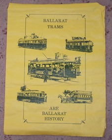 Poster, Len Millar, Ballarat Vintage Tramway, c1995