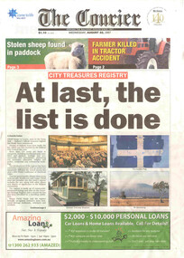 Newsletter, City of Ballarat, "At last, the list is done", "my Ballarat - City of Ballarat Community Magazine August 2007", 22/08/2007