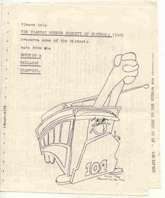 Document - Form/s, Tramway Museum Society of Victoria (TMSV), BTPS seeking donations, 1971