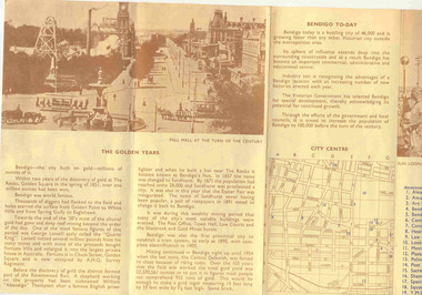 Pamphlet, The Bendigo and District Tourist Association, "Bendigo & District tourist guide", 1972