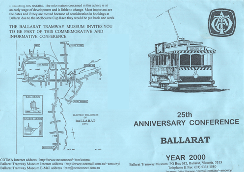 "25th Anniversary Conference Ballarat Year 2000"  - page 1