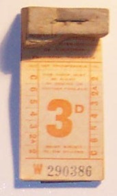 Ephemera - Ticket/s, State Electricity Commission of Victoria (SECV), SEC 3d, 1955? - 1965?
